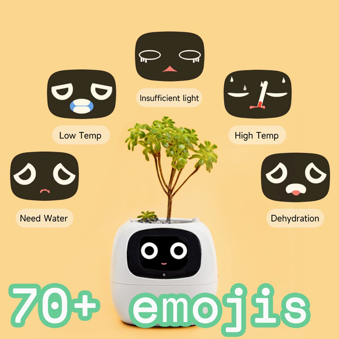 Smart planter robot 70 emojis-plants robot